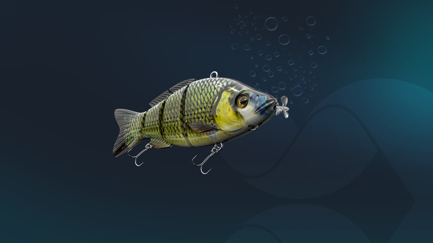 UFISH Large Robotic Fishing Lure 5.5, Self swimming animated fishing lure